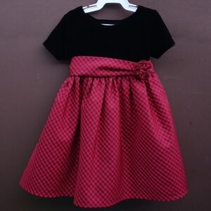 Brooke Lindsay Velvet Plated Dress Sz 2T
